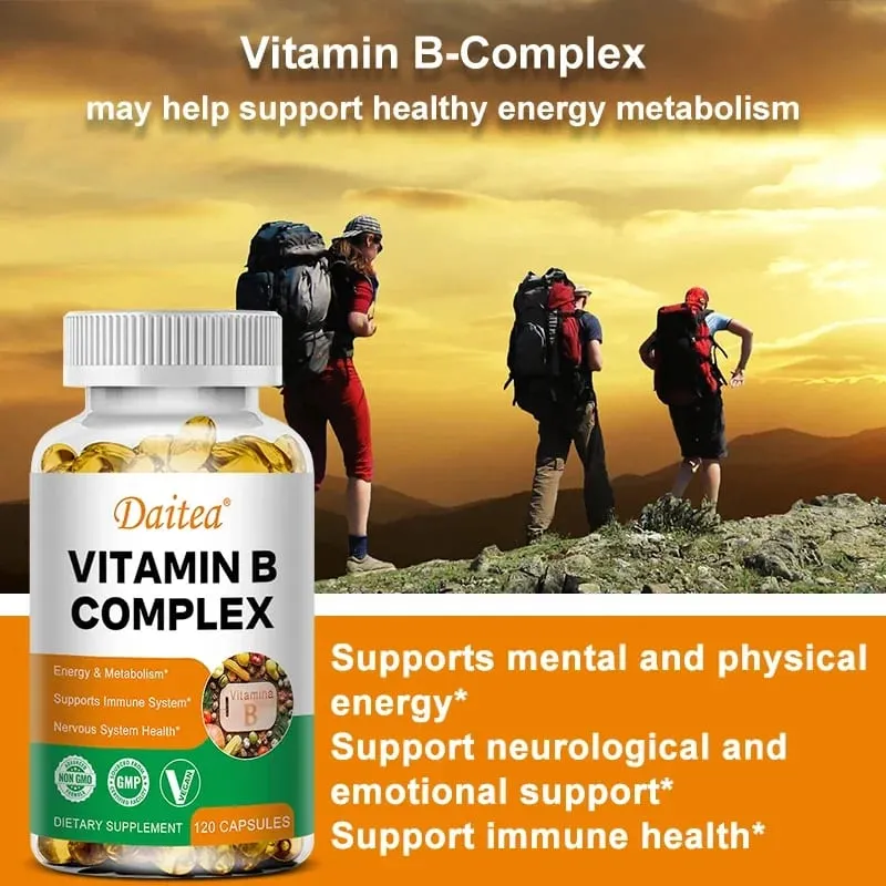 Organic B-vitamin komplex támogatja az energia immunrendszer egészségét Antioxidáns kiegészítő - 30/60/120 vegetáriánus kapszula — image 2