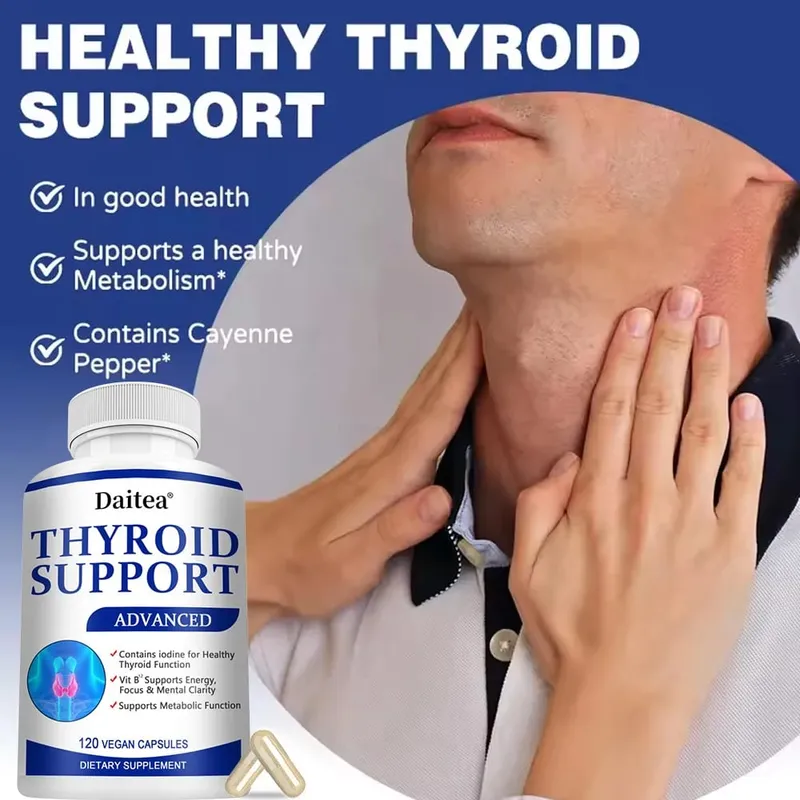 Thyroid Supplement with L-tyrosine Iodine Zinc & Selenium - Promotes Memory Cognitive Thyroid Health and Metabolism NON-GMO — image 6