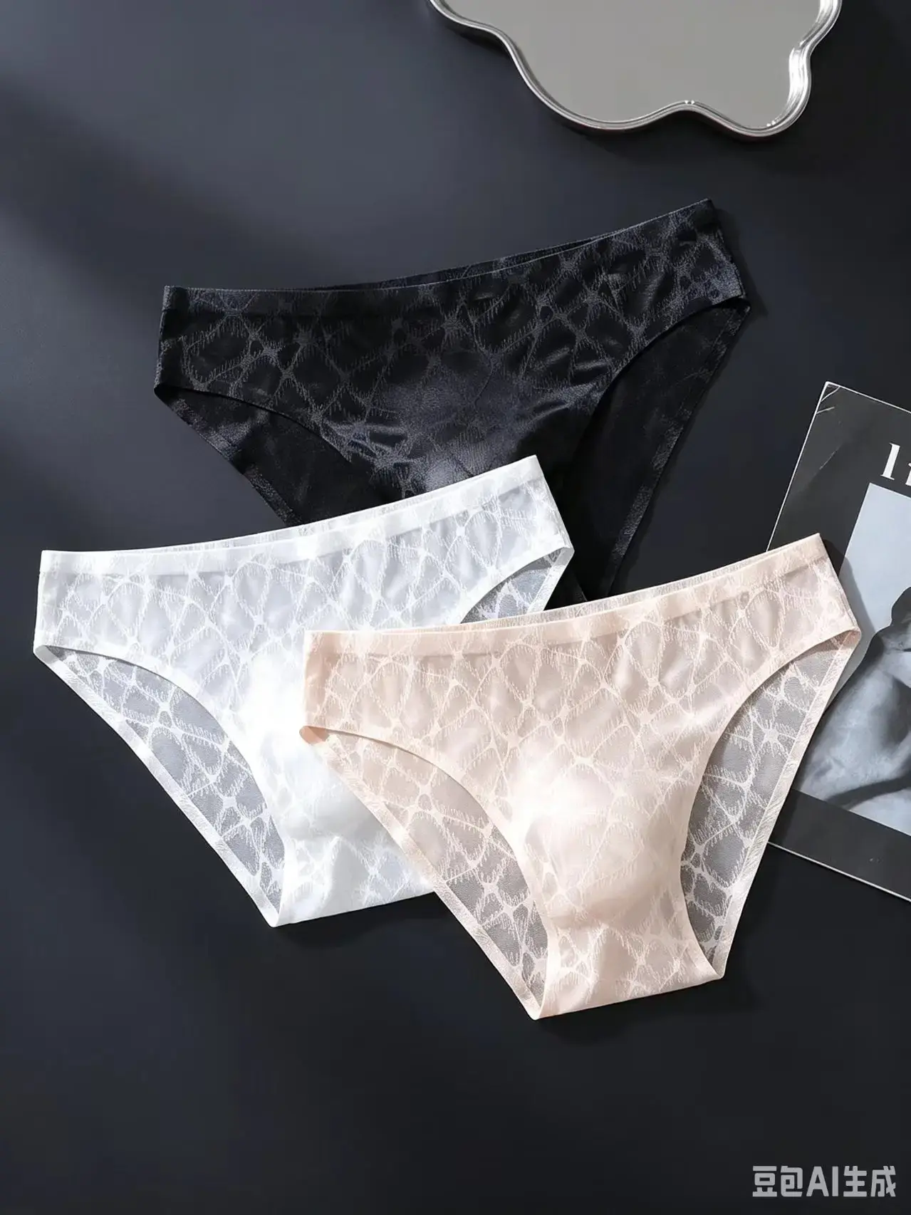3PCS Sexy Mens Seamless Panties Ice Ultra Thin Sports Fitness Bulge Pouch briefs Male Panties Low Waist — image 2