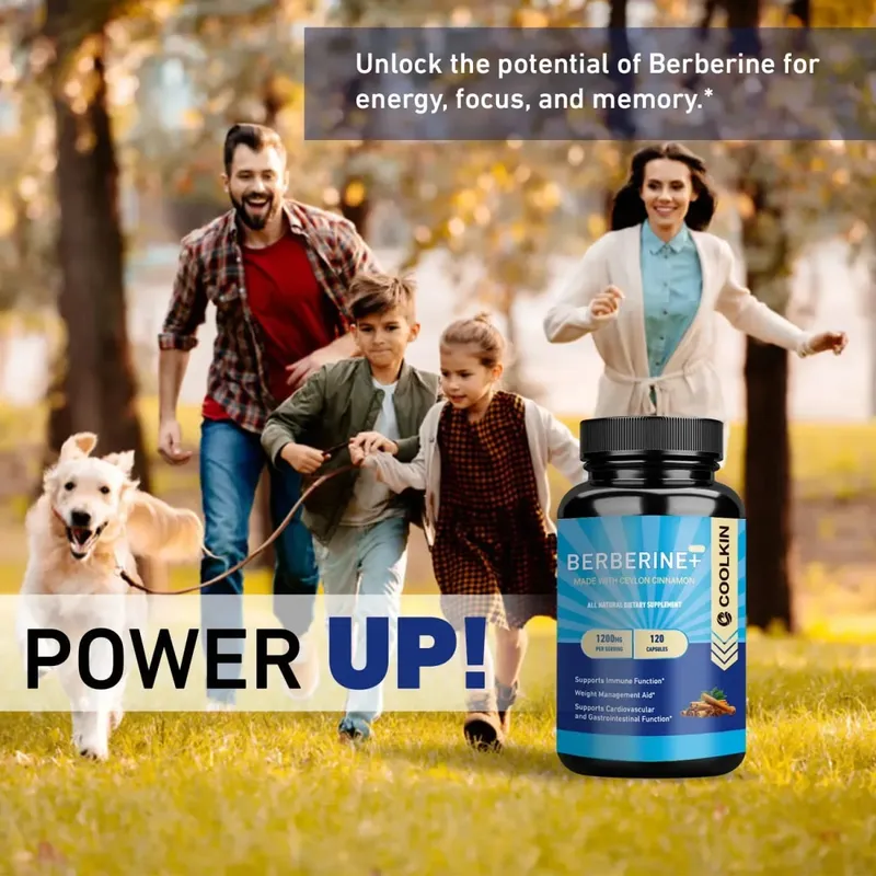 Prémium Berberine HCl 1200 Mg Plus Organic Ceylon Fahéj - Immunrendszert támogató testtömeg-kiegészítő — image 6