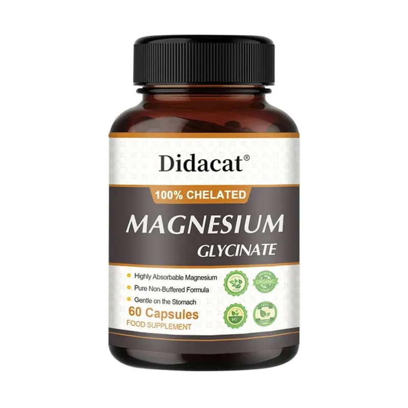 Magnézium-glicin 500 mg - Támogatja az izmok működését, javítja az alvás minőségét Támogatja a szív- és érrendszeri és az anyagcsere egészségét — image 8