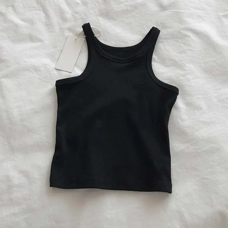 2024 Women Tank Tops Sexy Cropped Top Female Women Summer Camisole Camis Black White Sport Clothes For Women