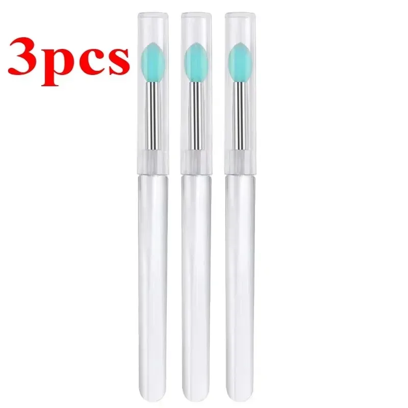 3/5/10PCS Reusable Lip Brush Silicone Lip Mask Applicator Transparent Lipstick Tool For Lip Gloss Eyeshadow Brushes Makeup Tools
