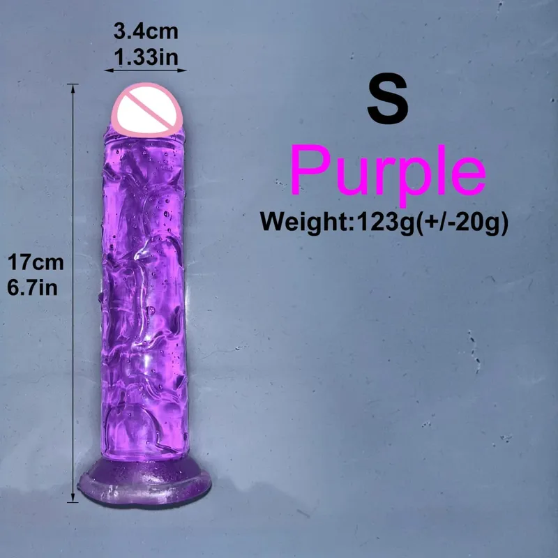 Olcsó 5 színű kis átlátszó vibrátor tapadókorong Jelly Dick női erotikus anális szex játékok Puha klitori hüvelyi maszturbátorok pénisz — image 13