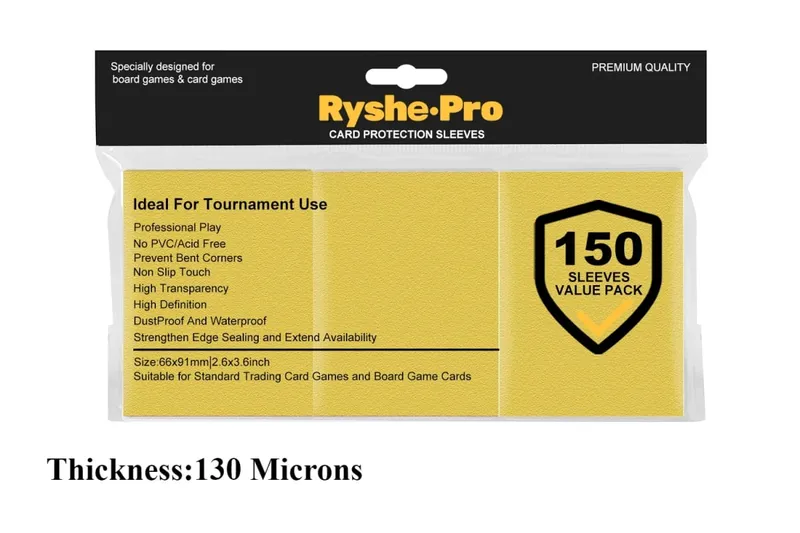 150Pcs Premium Card Sleeves 2,6"x3,6" συμβατές με κάρτες συναλλαγών τυπικού μεγέθους για MTG Pokemon TCG Baseball Card Sport Card — image 11