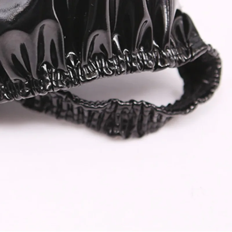 Latex Leather Thongs For Men Black Mens G-string Glossy Finish PU Polyester Spandex 15 PU 72 Polyester 13 Spandex — image 10