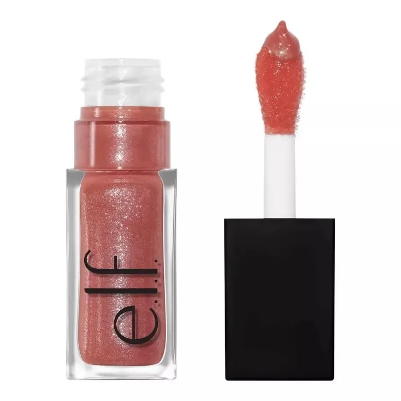 ELF Fashion Makeup Cosmetics Liquid Foundation Concealer וליפ גלוס מבהיר עם אורות מהבהבים Lip Oil Glossy Finish — image 23