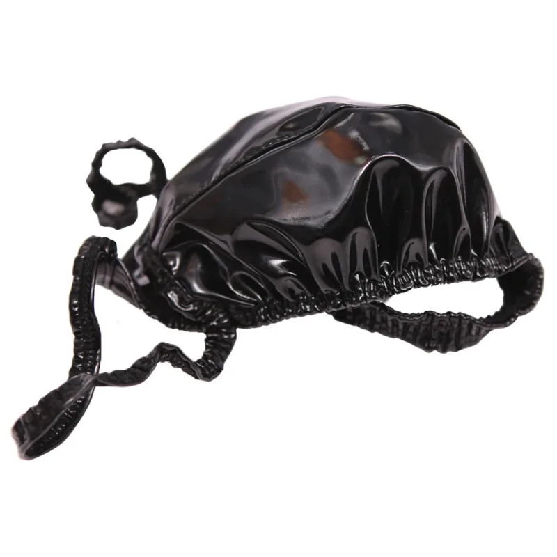 Sexy masculino pvc brilhante u convexo bolsa briefs baixo-rise g-string látex óleo gloosy sexy tanga carapaça u protuberância roupa interior — image 22