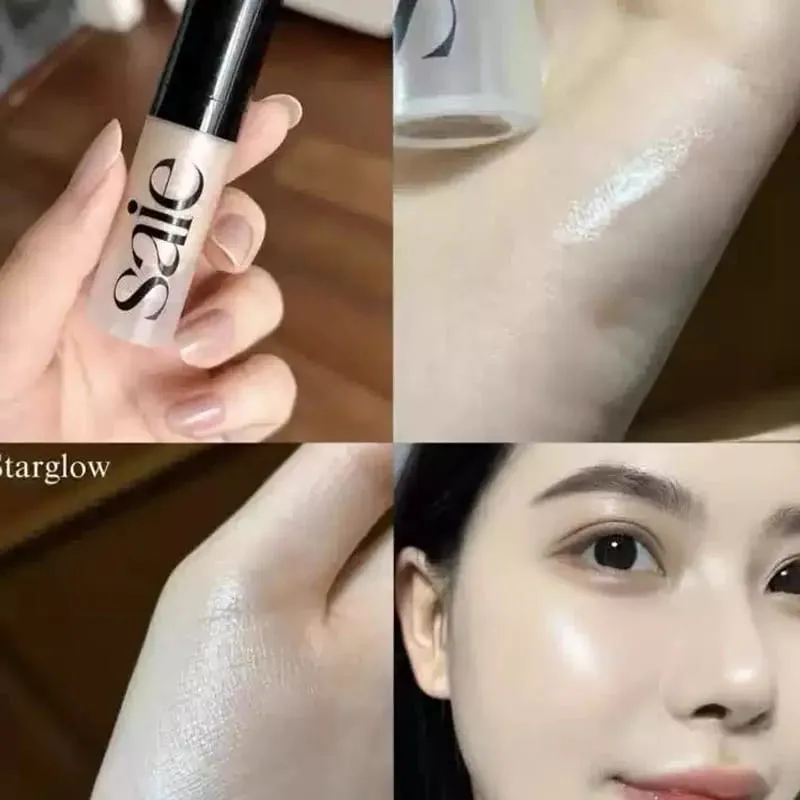Saie סומק נוזלי 4 צבעים CHILLY SPICY Highlighter Sunglow Contouring Shimmer אבקת ייבוש מהיר לא דביק מרקם טבעי — image 5