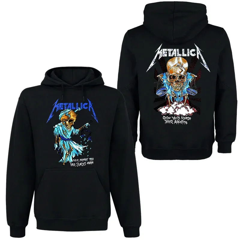 Band Rock Dark Wind Hoodie Herr Street Hip Hop Top Bekväm huvtröja Höst_Vinter Personlighet Herrkläder — image 15