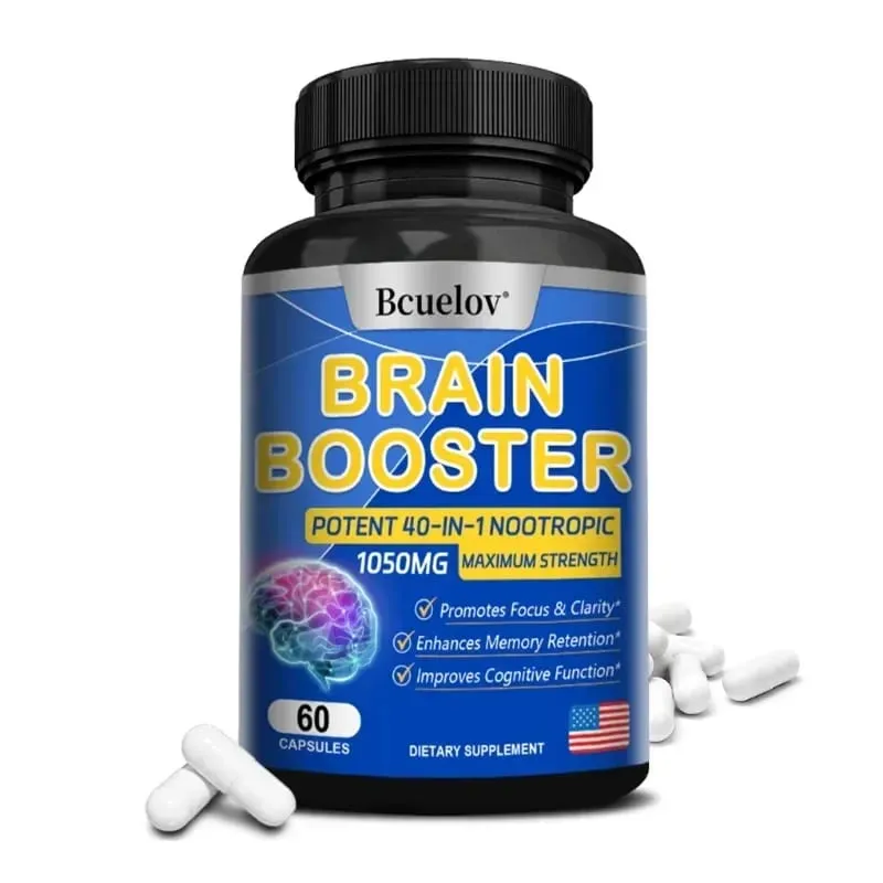 Powerful 14-in-1 Brain Booster - Supports Brain & Nervous System Health Promotes Focus & Clarity Boosts Cognitive Antioxidant