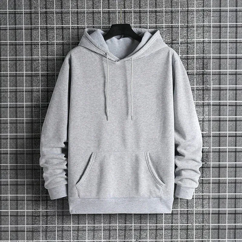 Mainit na Benta Bagong Panlalaking Tracksuit na Damit Solid na Kulay Kaswal na Sweatshirts Panlabas na Palakasan Jogging Mens Hoodies De-kalidad na Kasuotang Pang-sports — image 3