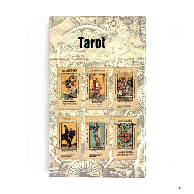 Κάρτες Ταρώ 78 τεμ. Κάρτες Fortune Telling Επιτραπέζιο Παιχνίδι Μαντείας Λέξη-κλειδί Antiqued Deck Holiday Games Χριστουγεννιάτικα δώρα