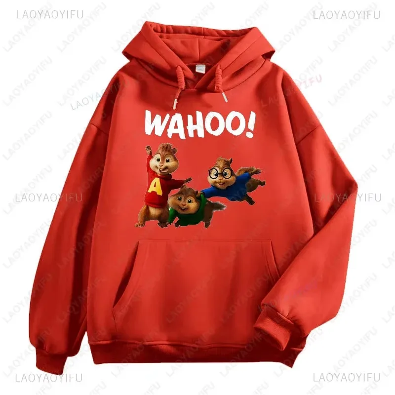 Alvin and The Chipmunks Anime Hoodies Eco Friendly A Letters Printing Sweatshirt Casual Streetwear Unisex Pullovers promo — image 8