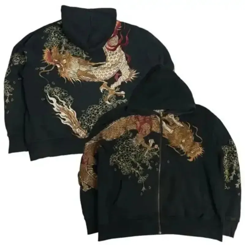 Sweatshirt Jacka Dragkedja Luvtröja Aprikostryck Bokstäver Tecknad Mode Multifunktionell Retro Y2K High Street Herr och Dam — image 1