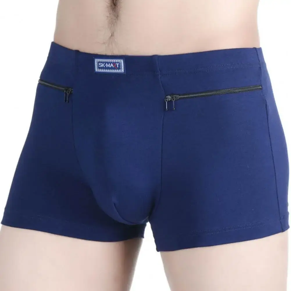 Panlalaking Kasuotang Panloob na Panlaban sa Pagnanakaw Brief Boxer Panty Walang Seamless Elastic Panties na Panlalaki Cotton U-Bump Panlalaki Shorts Briefs Pang-araw-araw na Kasuotan — image 12