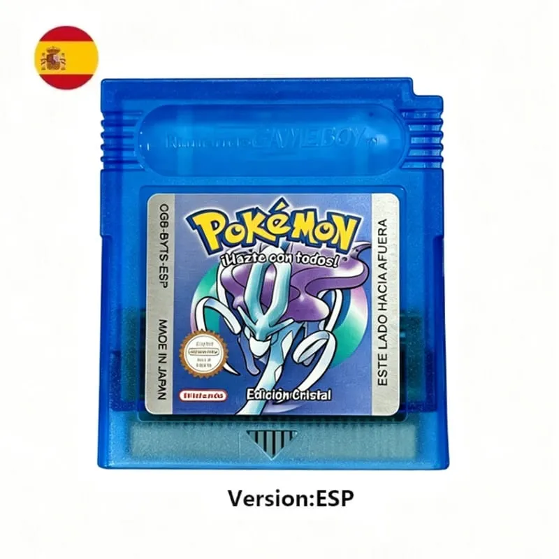 Many style Pokemon Red Blue Crystal Golden Green Silver Yellow GBC Game Card 16 Bit Video Game Cartridge Console Card GB/SP — image 27