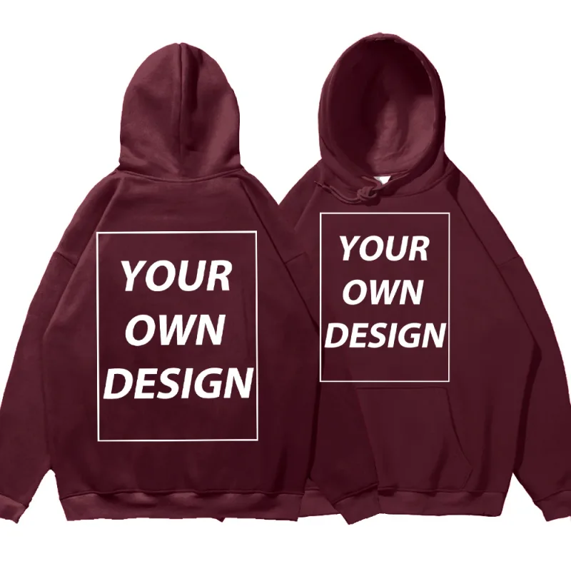 Customized DIY Print Lalaki Babae Autumn Winter Hoodies Casual Classic Pullover Simple Comfy Streetwear Soft Warm Sports Clothing — image 24