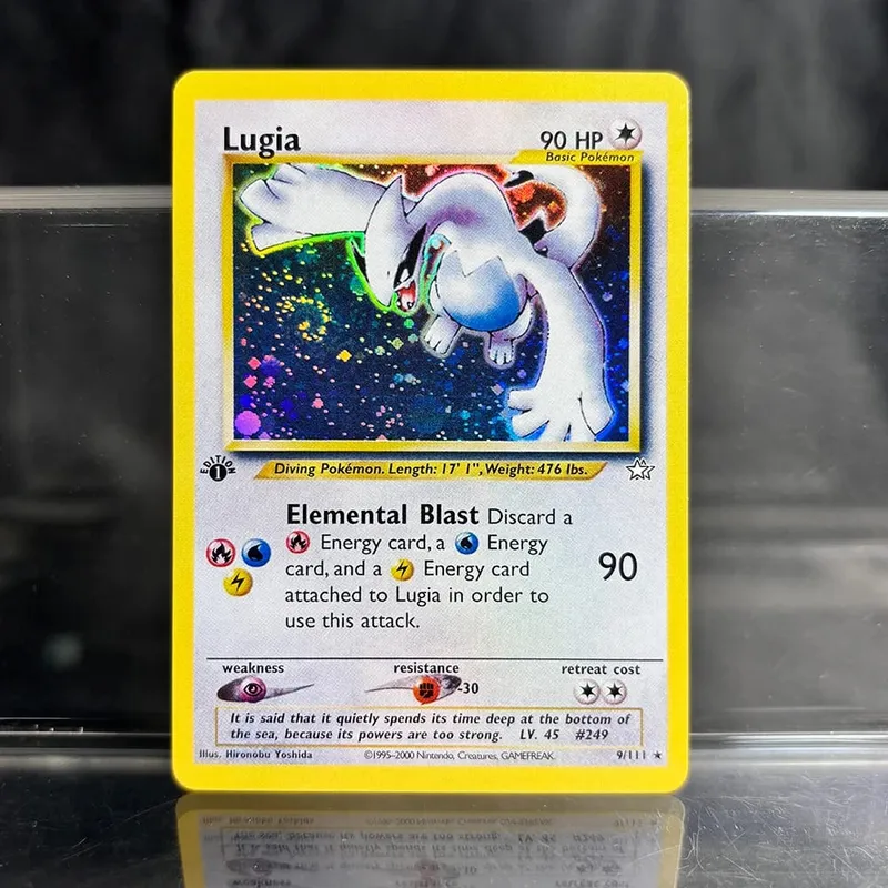 Holographic PKM Single Cards Charizard EX Pikachu 1st Edition Neo Mewtwo Συλλογή καρτών μεσολάβησης PTCG Battle Cards Παιχνίδια Δώρα