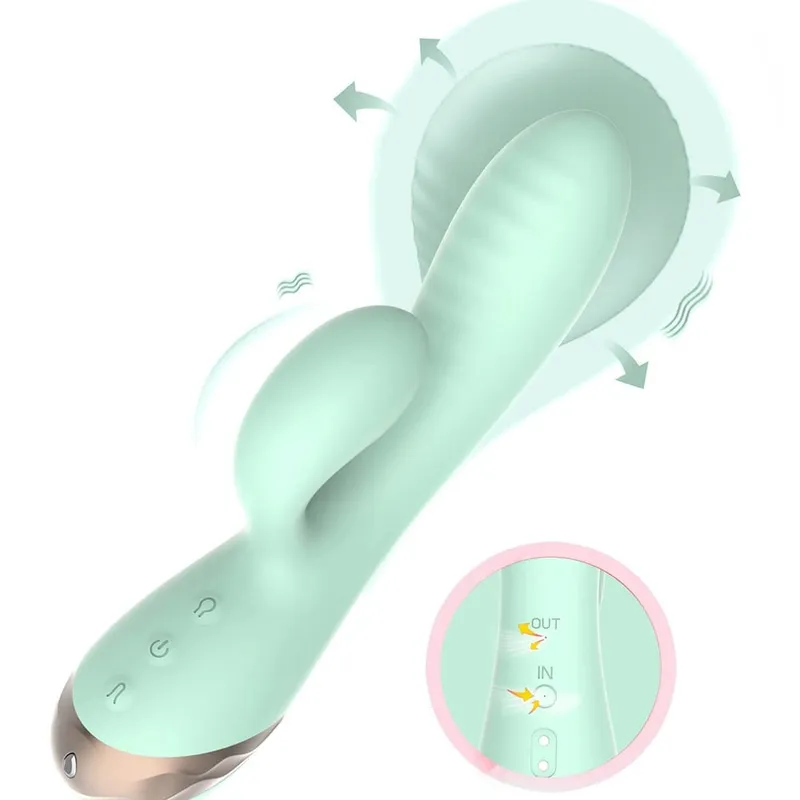 Inflatable expansion Vibrator G-Spot Massager Clitoris Stimulator Adult Sex Toys for Women Sexual Wellness Female Masturbator — image 8