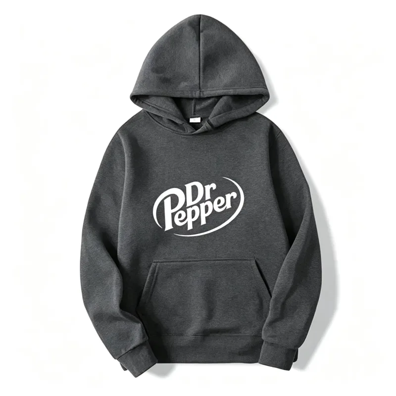 Höstvarm Dr Pepper Letter Tryckt Luvtröjor Gata Män Mode Fleece Sweatshirts Casual Unisex Pullover Toppar Mode Tre — image 11
