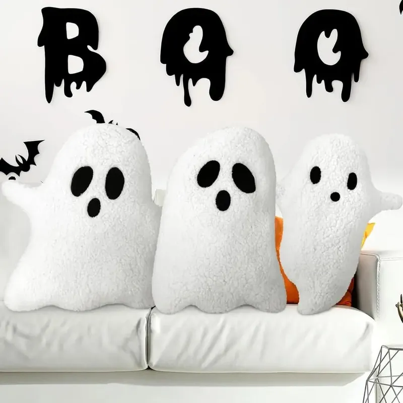 Szellem kitömött állat Halloween szellem baba játék kitömött plüss puha rajzfilm kitömött állatok Szellem Vicces otthoni dekoratív plüssjáték — image 8