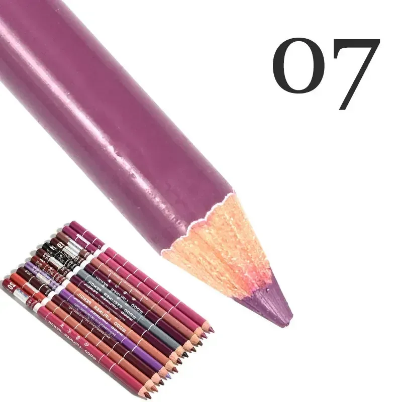 28Color Antifouling Lip Liner Professzionális rúzstoll Precise Waterproof Lip Outline Ceruza ajak smink Tartós szemceruza Krémes — image 20