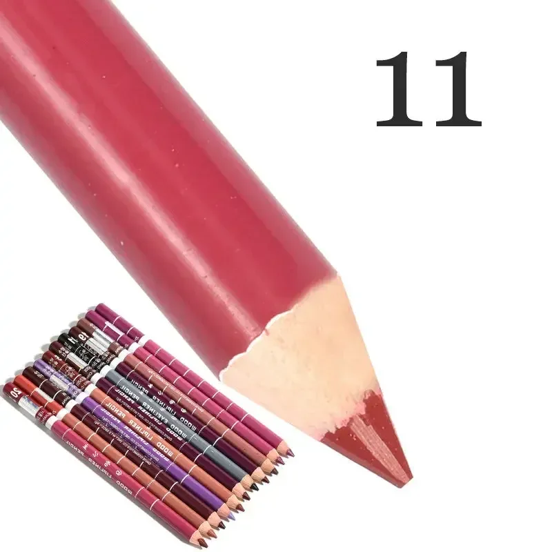 28Color Antifouling Lip Liner Professzionális rúzstoll Precise Waterproof Lip Outline Ceruza ajak smink Tartós szemceruza Krémes — image 26