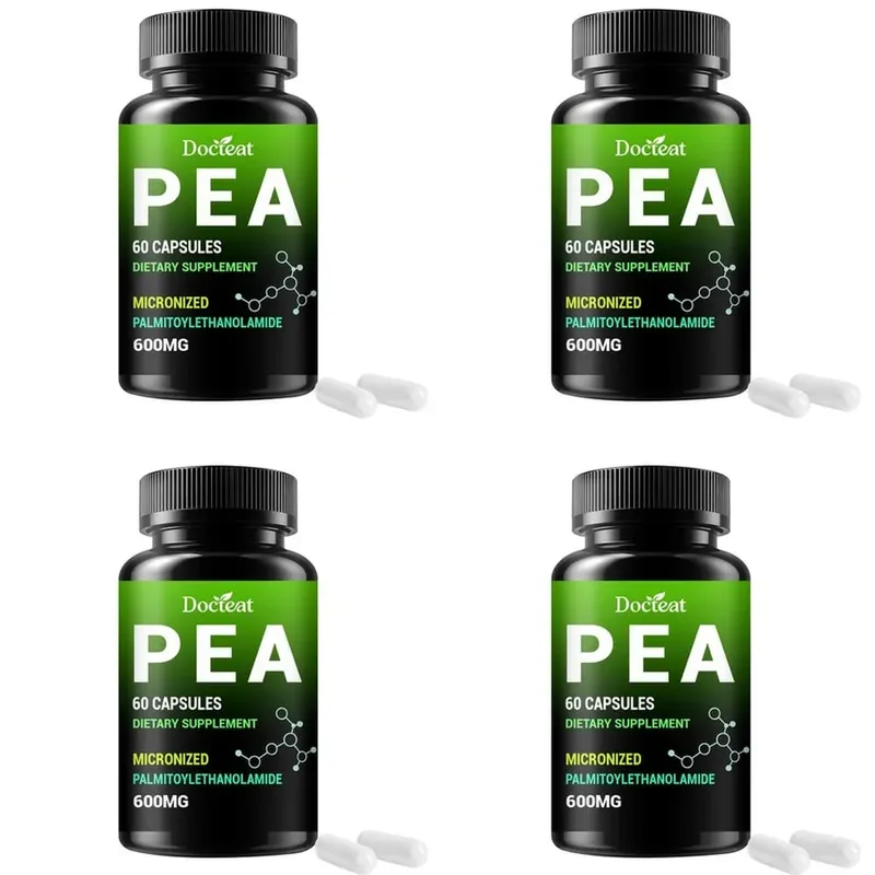 Κάψουλες Docteat PEA 600 mg Micronized Palmitoylethanolamide Supports Compound Balance Maintenance Comfort and Ease 60 κάψουλες — image 8