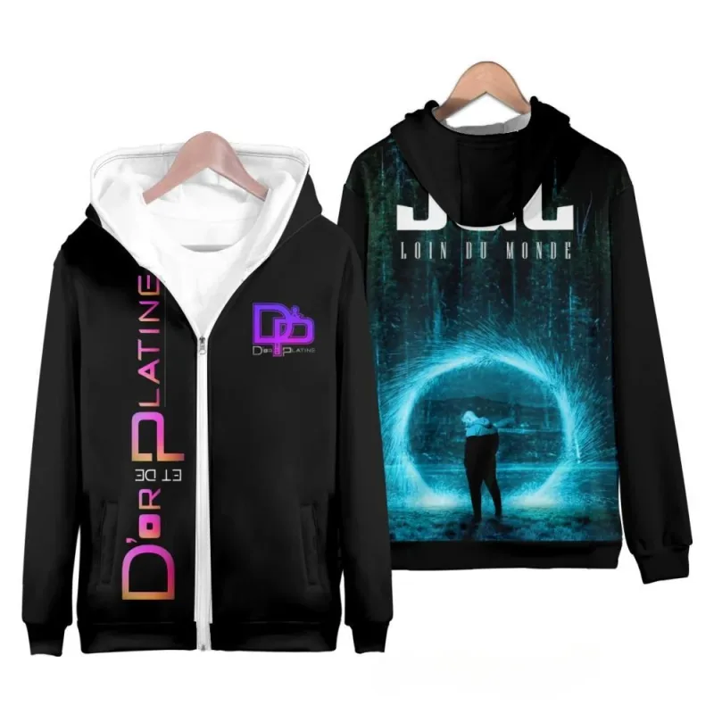 Rapper JuL 3D Print Zipper Hoodies Panlalaking Babae Casual Hooded Sweatshirts Hoody Oversized Tracksuit Pullover Man Coat na Damit — image 5