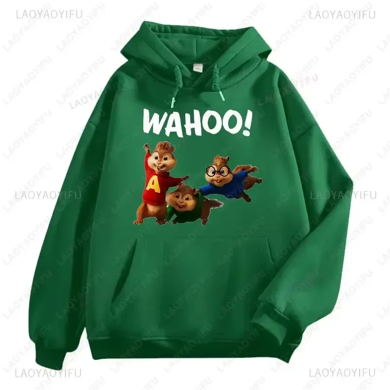 Alvin and The Chipmunks Anime Hoodies Eco Friendly A Letters Printing Sweatshirt Casual Streetwear Unisex Pullovers promo — image 9
