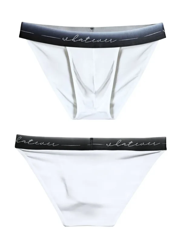 1pc Men's Sexy Semi-sheer Briefs - Ice Cold Fabric Printed Waistband Breathable Sweat-Wicking Soft Casual Daily Men Underwear — image 9