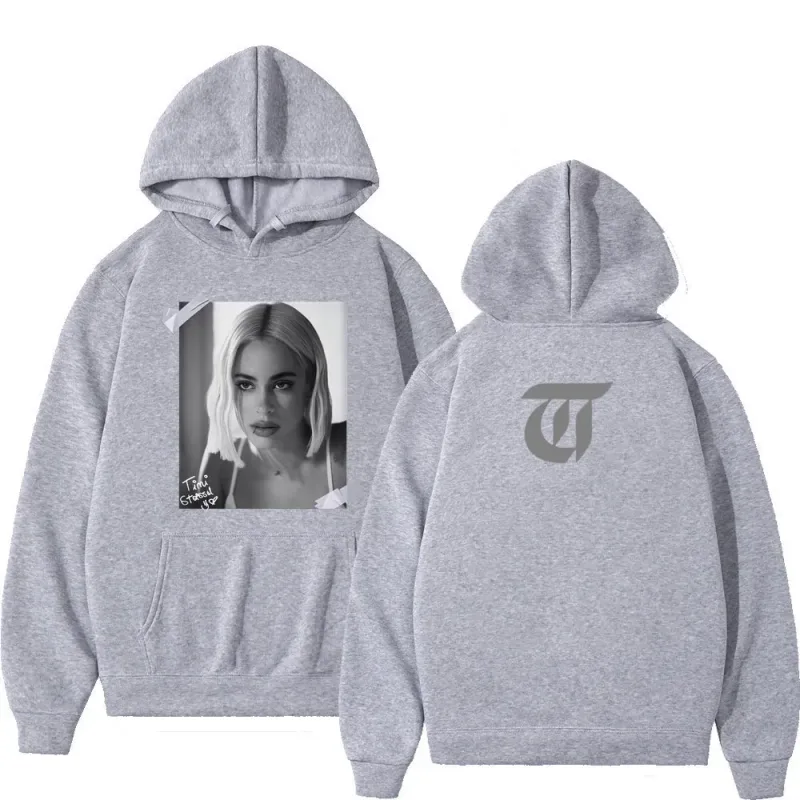 Singer Tini Stoessel Album Vintage Graphic Hoodie Men Women Aesthetic Trend Sportswear Long-sleeved Harajuku Casual Hoodies Tops