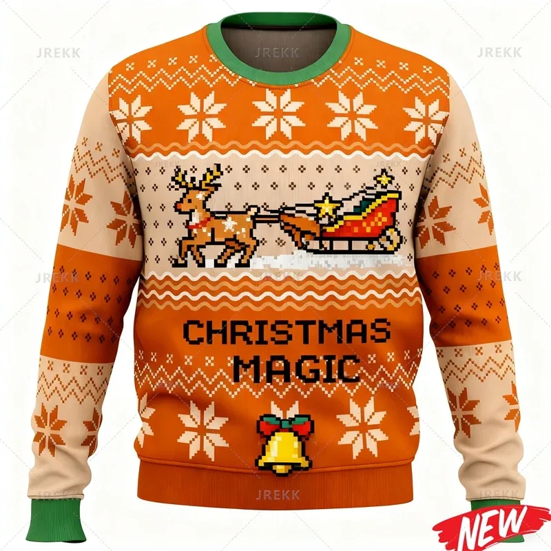 Cute Animal Ugly Christmas Sweater Men Women Fashion 3d Printed Merry Christmas Sweatshirt Colorful New Year Pullover Hoodies