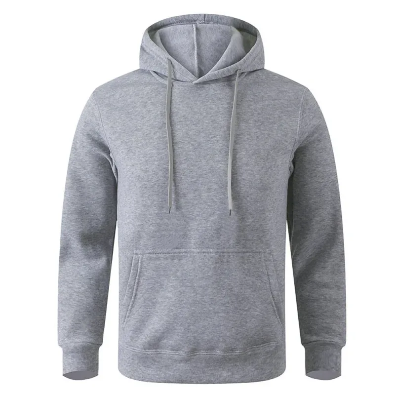 Men's Soft Loose - Fit Fleece Pullover Hooded Sweatshirt na May Mga Pocket Para sa Malamig na Araw — image 9