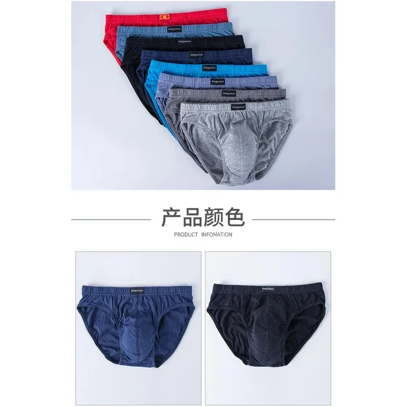 Cuecas de algodão para homens cuecas masculinas calcinha calcinha shorts sexy cuecas em tamanhos xl a 6xl 2/3/4/5 pçs/lote — image 5