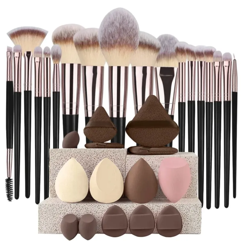 Sminkecset készlet Professzionális Beauty Foundation korrektor púder szemhéjpúder pirosító ecset Kabuki Blending Cosmetic Beauty Tool — image 17