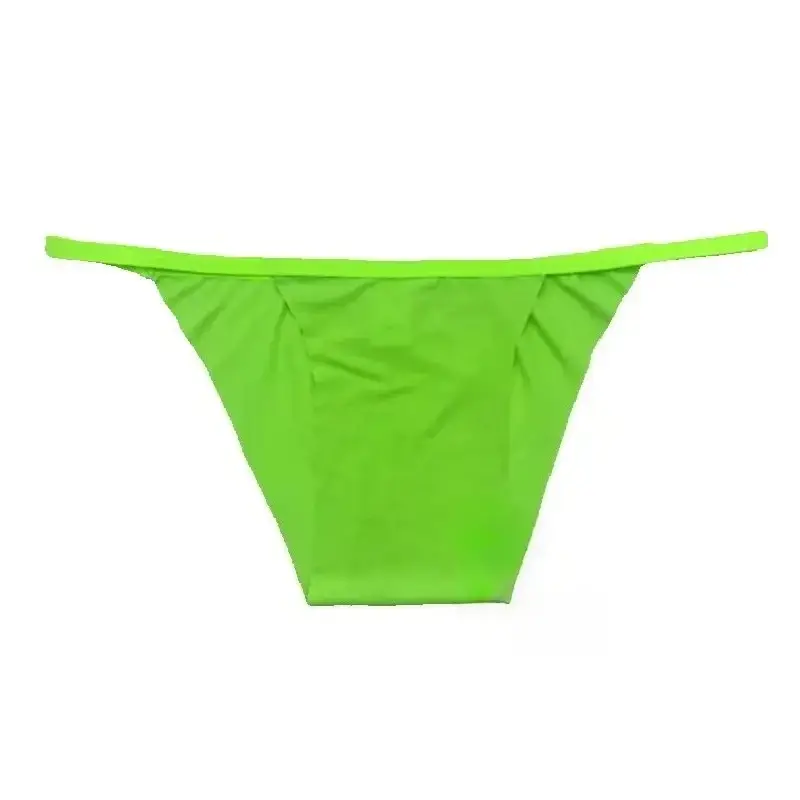 Lågfärgade unisex triangelunderkläder Formgjutning i ett stycke Enfärgad Ej elastisk design Icke-Bindande Komfort Sexiga Brief Trosor — image 1