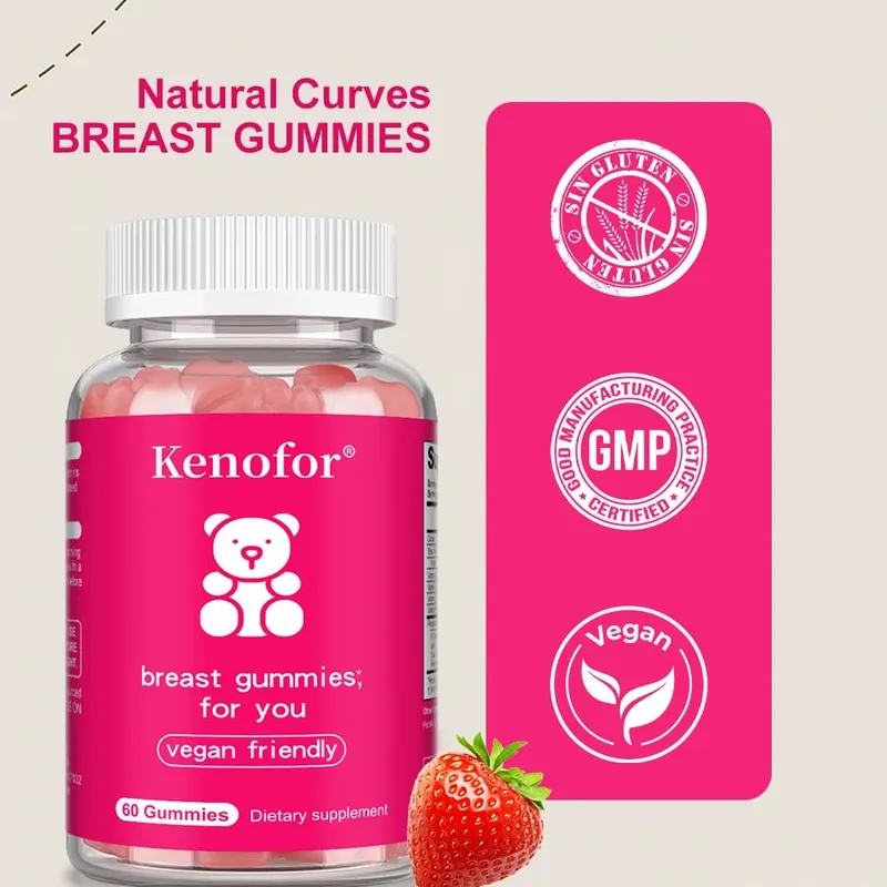 Breast Gummies for Women's Breast Development Breast Care Supports Hair Growth and Strength