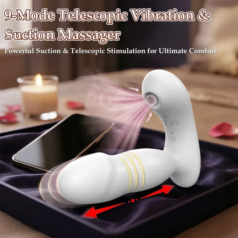 Thrusting Dildo αναβαθμισμένο παιχνίδι σεξ 9 συχνότητας Δονούμενο σημείο G θηλή με κλειτορίδα Φορετός δονητής σεξουαλικά παιχνίδια για ενήλικες για θηλυκό ζευγάρι