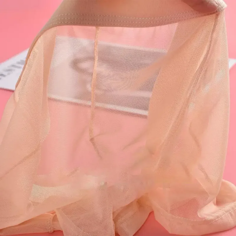 Genomskinliga boxershorts för män genomskinlig manliga kalsonger Sexiga Mesh Låg midja Is Silke Tunn Kylning Herr Trosor Herr Underkläder — image 27