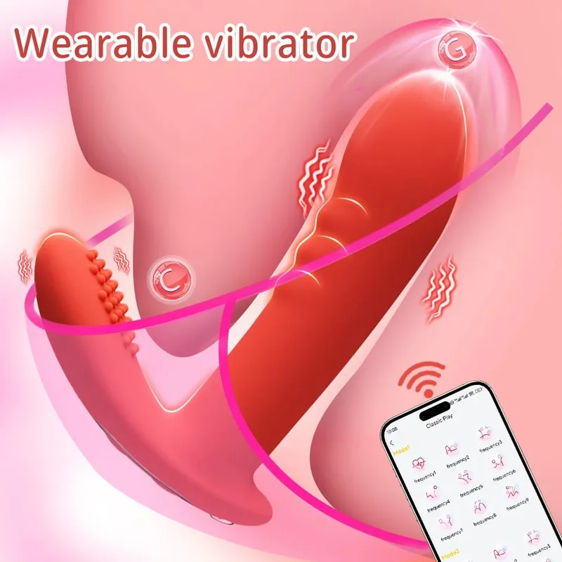 Felnőtt kellékek APP Control Műpénisz vibrátor hüvelyvibrátor női csiklóstimulátor maszturbáció felnőtt szexjáték nőknek — image 2