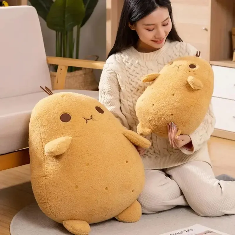 PP Cotton Small Potato Plush Doll Fluffy Soft Funny Food Plush Doll Cartoon Plush Stuffed Plant Spud Throw Pillow — image 7