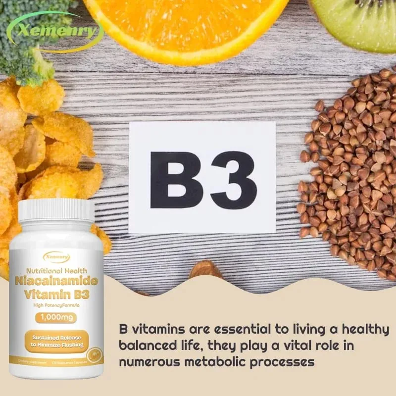 Niacinamide Vitamin B3 Capsules - Supports Skin Brain Function and Heart Health Boosts Energy and Improves The Immune System — image 4