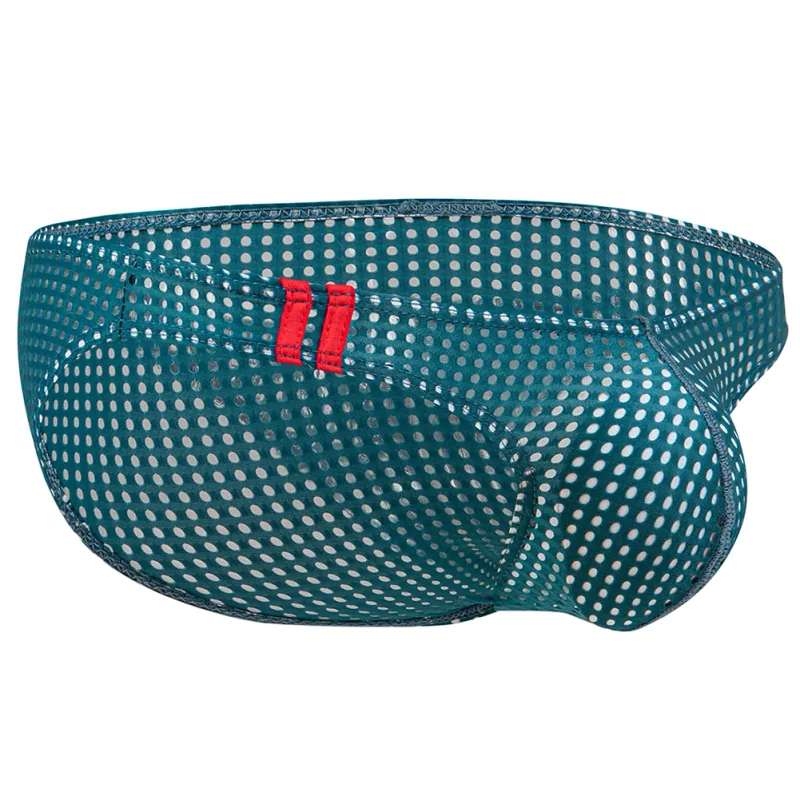 Men Briefs Summer Breathable Holes Underwear U Convex Thin Low Waist Briefs Slip Underpants Calzoncillos — image 7