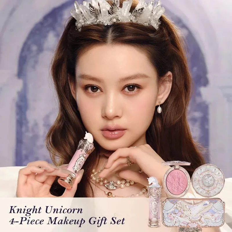 Flower Knows Knight Unicorn Σετ δώρου Σετ παλέτα μακιγιάζ Mirror Lipstick Blush Loose Setting Powder Kit De Maquillaje — image 2
