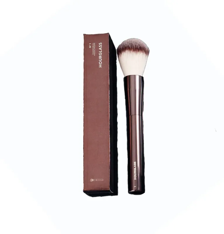 Grands pinceaux de maquillage en poudre, pinceau de maquillage pour Contour, outil cosmétique professionnel exquis, poignée en métal avec boîte, 1 pièce #1 — image 2