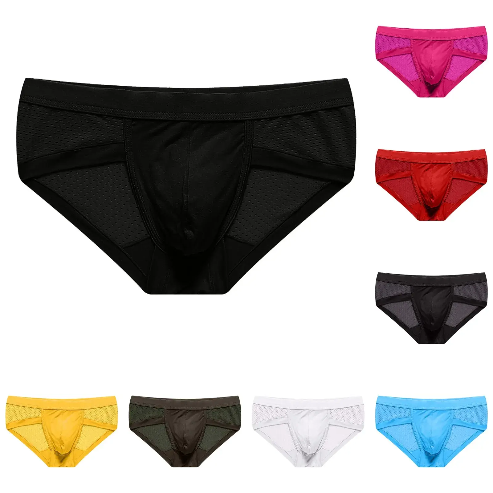Roupa íntima masculina de algodão puro respirável para meninos soltos de tamanho grande cuecas esportivas de ângulo plano — image 4