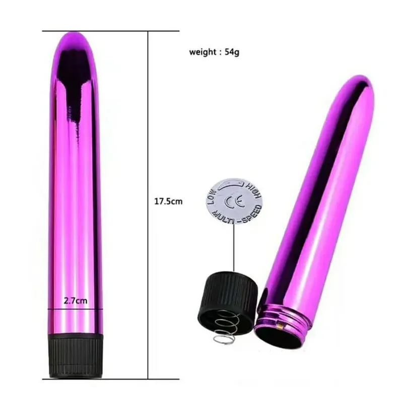 Silver Seducer Classic Vibrator 6 In GSpot Seducer Αυνανισμός κλειτορίδας διέγερση σεξουαλικού παιχνιδιού για ενήλικες για γυναίκες Πρωκτικό βύσμα δονούμενο — image 8