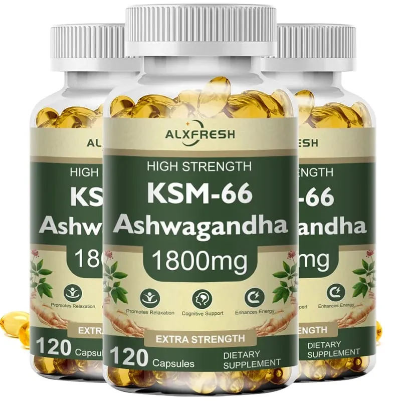 KSM-66 Organic Ashwagandha kapszula cinkkel | GMO-mentes vegán | Prémium Formula Egészség-kiegészítő — image 7